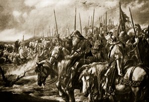 Az agincourti csata reggele, 1415